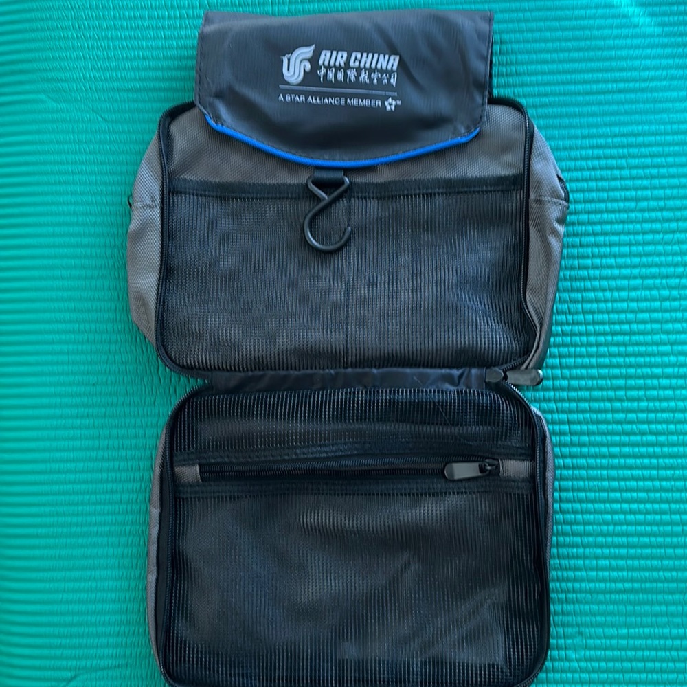 Portable travel toiletry bag